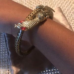 Vintage tone serpent  bracelet